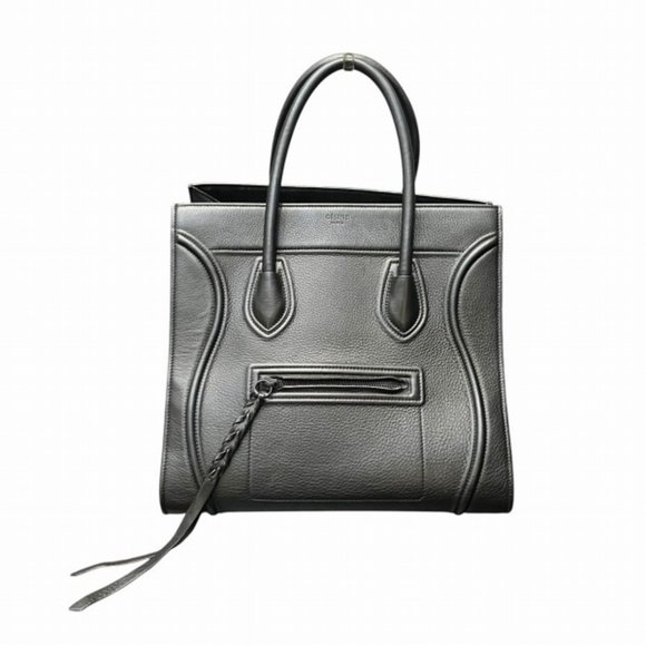 Celine Luggage Phantom Shopper Black Leather Handbag for Women - Picture 1 of 9
